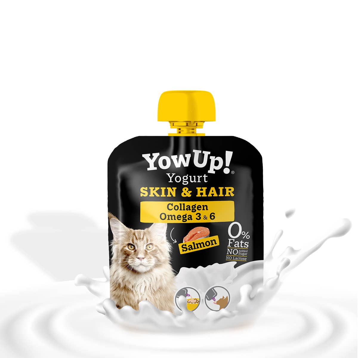 Yaourt Yowup oméga 3 pour chats - sans lactose